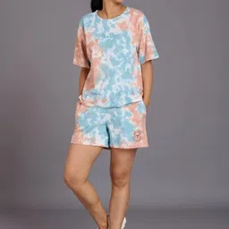 GO DEVIL Dyed Pure Cotton Round Neck Co-Ords-18