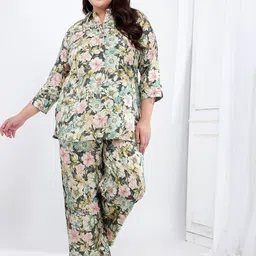 Bani Women Plus Size Floral Printed Tunic With Trouser-picture-13