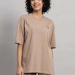 GRIFFEL Cotton Oversized-Fit T-shirt With Shorts Co-Ords-image-75