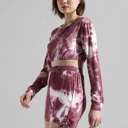 Campus Sutra Tie & Dye Printed Pure Cotton Co-Ords-14