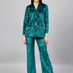 Chemistry Collar Neck Shirt With Flared Trouser-image-92