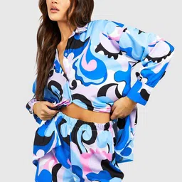 Boohoo Women Abstract Print Co-Ords-picture-27