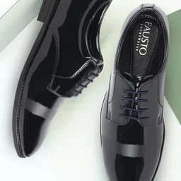 FAUSTO Men Round Toe Lace Up Lightweight Formal Oxfords-image-97