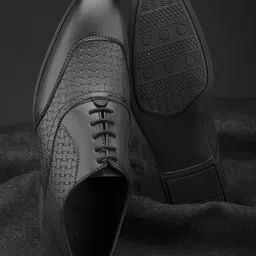 HERE&NOW Men Textured Formal Oxfords-picture-12