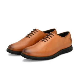 LEGWORK Men Textured Formal Oxfords-image-25