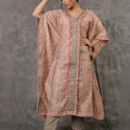 NOOR by ISHNYA - Embroidered Kaftan With Trouser Co-Ords-image-19