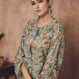 CHANSI Printed Top With Palazzos image 5