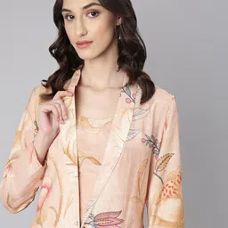 SHOWOFF Printed Top Jacket With Straight Trousers-picture-37