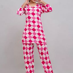 Jasoriya Checked Top With Trouser Co-Ords image 4