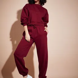 SASSAFRAS BASICS Fleece Oversized Sweatshirt With Joggers image 2