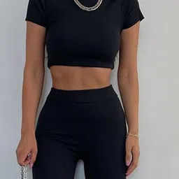 LULU & SKY Short Sleeves Top With Trouser image 3