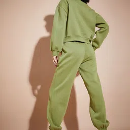 SASSAFRAS BASICS Fleece Oversized Sweatshirt With Joggers image 2