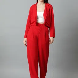 kotty bizwear KOTTY Basics Notched Lapel Collar Coat With Trousers image 4