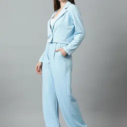 kotty bizwear KOTTY Basics Notched Lapel Collar Blazer With Trousers image 2