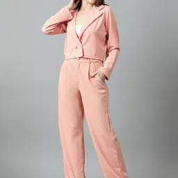 kotty bizwear KOTTY Basics Notched Lapel Collar Coat With Trousers image 4