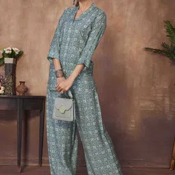 Chandbaali Ethnic Motif Printed Tunic With Palazzos image 3