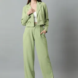 kotty bizwear KOTTY Basics Notched Lapel Collar Blazer With Trousers Co-Ords image 3