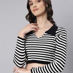 SHOWOFF Shirt Collar Striped Co-Ords-image-68