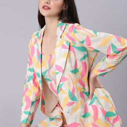 SHOWOFF Printed Top With Trousers Co-Ords-image-37