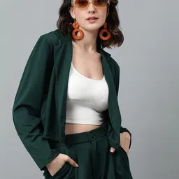 kotty bizwear KOTTY Basics Notched Lapel Collar Coat With Trousers image 3
