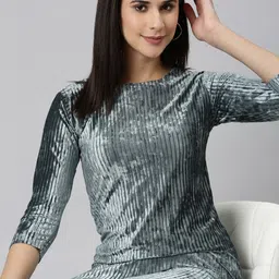 SHOWOFF Women T-Shirt & Trouser Co-Ords-12