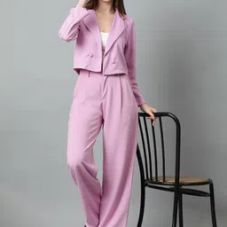 kotty bizwear KOTTY Basics Notched Lapel Collar Coat With Trousers image 5