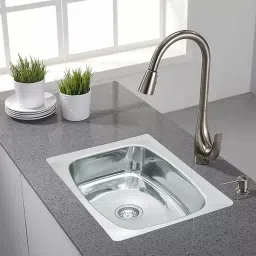 Home Kitchen sink For Single Bowl Premium Quality With Coupling & Waste Pipe Sink_24X18X9 Inches Vessel Sink-image-12