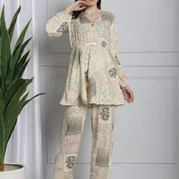 Frempy Floral Printed V-Neck Tunic With Trouser-picture-56