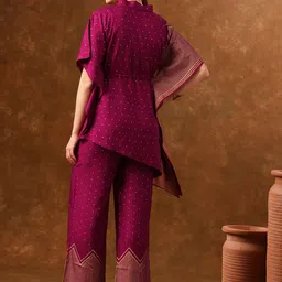 Anouk Printed Kaftan Top With Trousers image 4
