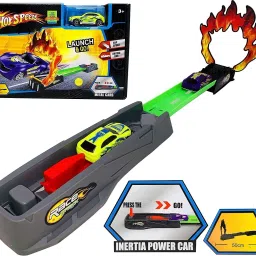 Launch Race and Go with Racing Cars Launcher with top Speed Metal car multicolor-39