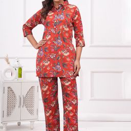 NITVAN Women Printed Tunic with Trousers-picture-18