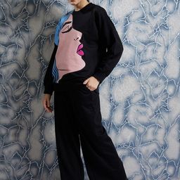 Athena Graphic Printed Sweatshirt With Trouser image 3