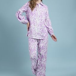 DressBerry Printed Pure Cotton Shirt With Trousers-image-11