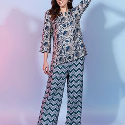 DressBerry Floral Printed Tunic With Trouser-image-64