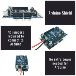 Cytron 10Amp 7V-30V Dual Channel DC Motor Driver Shield for Arduino image 2