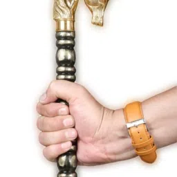 Horse pure brass handle antique design stick Walking Stick-image-60