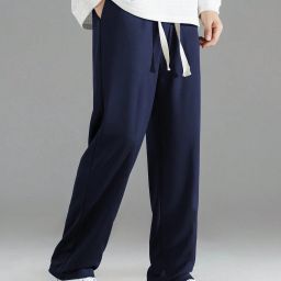 Men Printed Blue Track Pants-image-78