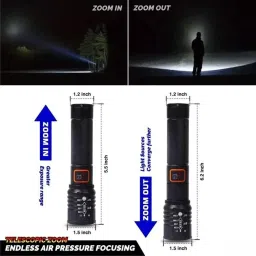 dazzel flex M035 Rechargeable LED Torch: A Powerful and Portable Light Torch image 3