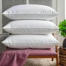 LUXURY Polyester Fibre Solid Sleeping Pillow Pack of 3-28