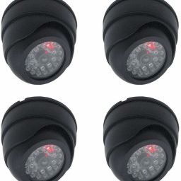 FosCadit Fake Dome Imitation Surveillance Security Camera with Blinking Red Led Light Indication. for Home Or Office Security Camera 4PCS Security Camera-image-20