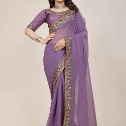 Embroidered Bollywood Georgette Saree-14