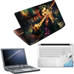FineArts Sherlock 4 in 1 Laptop Skin Pack with Screen Guard, Key Protector and Palmrest Skin Combo Set-image-5