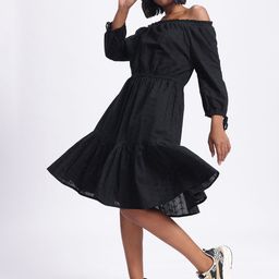 DressBerry Broderie Galore Off-Shoulder A-Line Midi Dress-image-33
