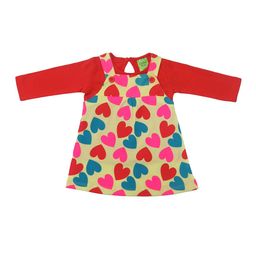Clothe Funn Girls Conversational Printed Cotton Pinafore Dress With Top-picture-27