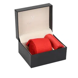 Van Heusen Men Red Solid Accessory Gift Set-image-40