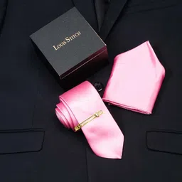 LOUIS STITCH Men Italian Silk Necktie Set With Pocket Square-picture-52