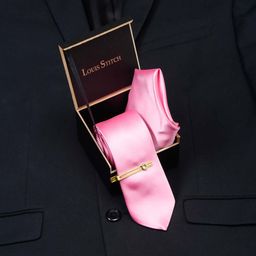 LOUIS STITCH Men Italian Silk Necktie Set With Pocket Square-image-94