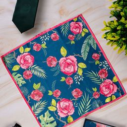 KOLOROBIA Men Floral Printed Pocket Squares-image-65