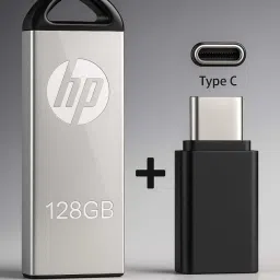 HP 128GB Pen drive V220W USB 3.0 128 GB Pen Drive Compatible with Audio Player, Desktop Computer, Gaming Console, Laptop, Mobile, Tablet USB 3.0 Metal Case-42