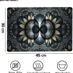 loomantha Rectangular Pack of 6 Table Placemat image 2